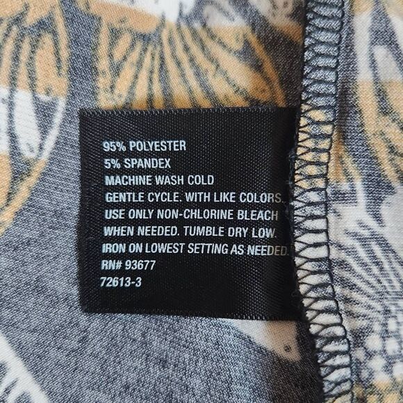 East 5th Colorful Cowl Neck Top Size Petite XL Multi-Color Sleeveless Blouse - Picture 7 of 7